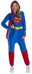 Rubie's DC Super Heroes Women's Superman Onesie Costume, Medium, As As Shown