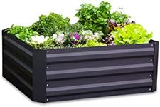 Greenlife Square Raised Garden Bed 850 x 850 x 300mm - Charcoal