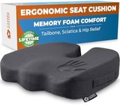 5 STARS UNITED Seat Cushion for Desk Chair - Tailbone, Coccyx Sciatica Pain Relief - Office Chair Cushions - Wheelchair Cushions - Car Seat Cushions - Pressure Relief Lifting Cushions