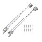 JZK 2X Gas Hydraulic strut Stay Lift Hinge Piston arm Damper 60N for Heavy Flap Door, Soft Close lid Support for Large Toy Box lid, Cupboard Door, Storage Chest lid