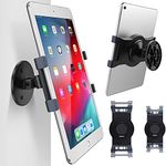 AboveTEK Tablet Wall Mount, Swivel 360° Rotating Tablet Holder w/two Brackets to Fit 6-13" Tablets, Horizontal/Vertical Tilt Arm for Flexible Viewing Angles in Kitchen House Showroom Retail Store