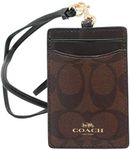 Coach Signature PVC Lanyard ID Badg