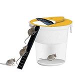 Flip and Slide Mouse Trap Bucket Lid Rat Trap Auto Reset Effective Multi Mice Catcher for Kitchen, Home and Farms for Indoor Outdoor Use