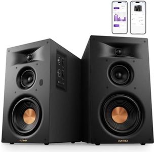 ULTIMEA 3-Way Powered Bookshelf Speakers, Bluetooth 6.0, BS-3