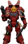 JOYTOY Warhammer 40k Blood Angels 1/18 Scale 4.8 inch Collectible Action Figure:Jump Pack Intercessors Sergeant with Plasma Pistol