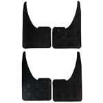 Universal Rubber Car Mudflaps Black 4pcs Heavy Duty Front & Rear Mud Flaps