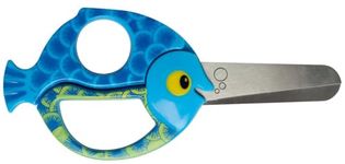 Fiskars Multicolored Kids Animal Scissors - Fish