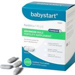 Babystart Fertility Supplements for Men - FertilMan Plus Advanced 120 Tablets, Male Fertility Vitamins with Zinc, Folic Acid and Vitamin D for Conception, Immune Support - Mens Health Supplement