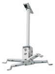 Alzo Digital Short Suspended Drop Ceiling Video Projector Mount with Scissor Clamp for T-Bar Attachment 10" Drop