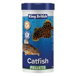 King British – Catfish Pellets 200g – Multi-Vitamin Complete Sinking Food for Catfish & Other Bottom-Feeding Tropical Fish – Clear Water Formula –Natural ingredients – Support A Healthy Immune System