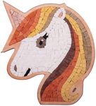 Continuum Games Mosaic Box Natural Stone Arts and Crafts Picture Puzzles DIY Craft Kit for Adults and Kids - Unicorn Face