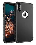 BENTOBEN iPhone Xs Max Case, Phone Case iPhone Xs MAX, Heavy Duty 2 in 1 Full Body Rugged Shockproof Protection Hybrid Hard PC Bumper Drop Protective Girls Women Boys iPhone XsMax Covers, Black Design