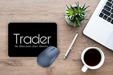 Trader No Emotions just Charts for Stock Market Traders and Investors Mouse Pad