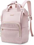 BAGSMART Laptop Backpack for Women, Travel Backpacks 15.6 Inch Notebook Doctor Back pack for College Work Business Trip Women (pink)