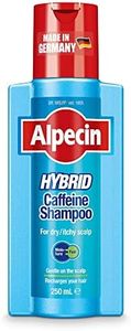 Alpecin Hybrid Shampoo 250ml | Natural Hair Growth Shampoo for Sensitive and Dry Scalps | Energizer for Strong Hair | Hair Care for Men Made in Germany