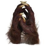 ITODA Halloween Costume Gloves Werewolf Claw Glove Wolf Paw Gloves Monster Gloves Novelty Party Gloves Horror Beast Hand Gloves Party Props for Fancy Dress Cosplay Parties Dress Up, White Nails