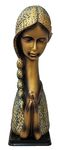 Hanu Collections Presents Namaskar Welcome Lady Statue for Entrance Door/Artifacts for Home décor, Antique Gift Items, showpiece (13X13X37) cm