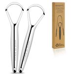 Tongue Scraper Metal Stainless Steel Tongue Scrapers for Adults Restore Fresh Breath Improve Taste and Oral Health with our tongue cleaners suitable for Men & Women Personal Hygiene - Tongue scraper 2