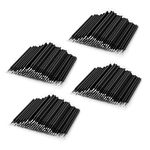 Annhua 400 Pcs Micro Applicator Brush Disposable Micro Applicators for Eyelash Extension, Black Micro fiber Wands Dental Brushes for Mascara and Personal Care