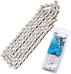 Bestgle 6/7/8-Speed Bicycle Chain Adjustable Cycle Bike Chain 1/2 x 3/32 Inch 116 Links for Mountain Road Cycling (4.9ft)