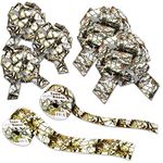 Havercamp White Camo Christmas Gift Wrapping Kit. 5 Gift Bows and 40 Yards of Ribbon for Gift Wrapping.Great for Xmas Gifts, Bouquet, Basket, Gift Wrapping and Present Décor.