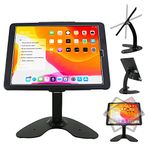 CarrieCathy Desktop Wall Mount Anti-Theft Security Kiosk POS Stand Holder Enclosure for 2022 2021 2020 2018 iPad Pro 12.9", Flip & 360° Swivel Design