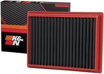 K&N Dryflow Lifetime Engine Air Filter:Dry Synthetic, Washable, Replacement Filter: Compatible with 2004-2008 Ford/Lincoln Truck and SUV V8 (F150, F250, F350, Expedition, Mark, Navigator), SA-2287