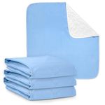 3 Pack of Washable Bed Pads for Incontinence, 17x24 Inches - Reusable Waterproof Mattress Sheet Protector Underpads for Kids, Adults or Pets