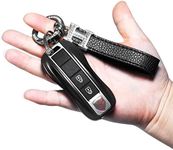 Mini Stun Gun with LED Flashlight and Wrist Strap – Unique Key fob Design (Black)