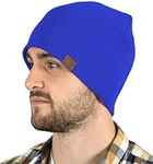 Tough Headwear Knitted Beanie Winter Hats for Men & Women - Mens Toboggan Hat - Knit Caps - Womens Beanie Hats - Mens Beanies Royal Blue