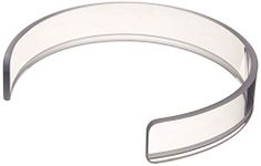 HOMECRAFT Invisible Food Guard, Reusable Snap-On Plastic Ring Fits 8.5"-10" Plate, 1.25" High Crystal Clear Plastic Plate Ring, Kitchen Aid with Sure Fit to Prevent Spills, Dishwasher Safe Guard