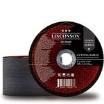 LINCONSON 50 Pack 5 Inch Cut Off Wheel for Metal & Stainless Steel Used On Angle Grinder 5”x1/24”x7/8" Flat Disc (SD 5020F)