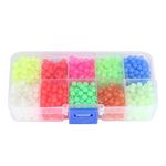 1000pcs/Box Fishing Beads Plastic Luminous Oval Egg Bead in Dark Lure Floating Float Tackles