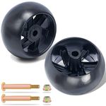 KOOTANS 2 Pack Mower Deck Wheels for Husqvarna 532174873 589527301, for Craftsman MTD AYP 174873 133957 532133957 734-3058, for Cub Cadet 734-04155, Fit for most 42" 46'' 48'' 50" 52'' and 54" Decks