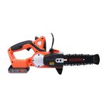 BLACK+DECKER GKC1820L20 20V 20cm/8'' Cordless Electric Chainsaw with 3.1 meter/second Chain Speed & 2Ah Lithium Ion Battery for Maintaining Gardens, 1 Year Warranty, ORANGE & BLACK