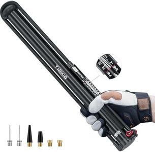 Tiakia Bomba de Piso para Bicicleta con Manómetr Alta presión 260PSI Bomba de Alta Presión para Bicicletas,Bomba de Aire Manual Portátil Apto para Presta/Schrader y Todas Las válvulas comunes