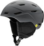 SMITH Mission MIPS Snow Helmet in Matte Charcoal, Size Large