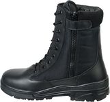 Savage Island Side Zip Army Patrol Tactical Action Combat Boots (10 UK, Black)