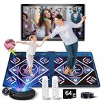 WuZhuangYuan HDMI Musical Electronic Dance mat with a Camera, a 64G Large Memory Card, Including 1000 Games, 81 Music Videos, 650 Songs, for Single/Double Users, a Luxurious Gift for Boys and Girls