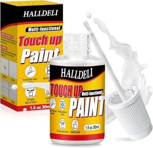 White Touch Up Paint, Multi Surface Touch up Paint Pen for Wall, Door, Cabinets, Wood, Furniture, Semi-Gloss White Paint for Repairing Small Defects in Bathtubs, Tiles and Sinks Scratches, Scuffs (1.5Oz)