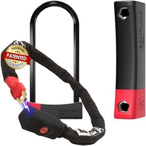 Seatylock Viking Bike Chain Lock and Mason Bike U Lock - Patented Sold Secure Anti Theft Bike Locks - Ultra Security Bicycle Safety Tools with Keys for City Electric, Mountain Bikes and Scooters