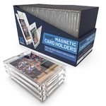 Premium Magnetic Card Holder (25 Pack) | 100PT Magnetic Card Holders for Trading Cards. Pro UV Card Protectors with Ultra Clear Design, One Touch Magnet Case for Trading and MTG Cards.