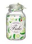 Bormioli Rocco Fido Glass Square Jar, 3 Liter