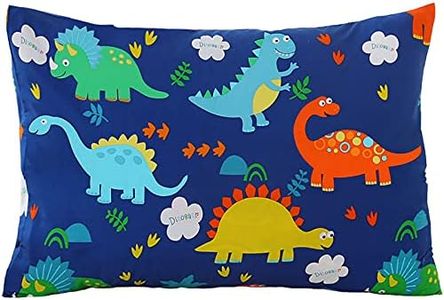 Suyfhdc Kids Pillowcase Standard Size Boys Dinosaur Cartoon Reversible Pillowcase for Kids 20 X 30 Inch - Double Sided - 1 Piece Kids Bedding Pillowcase