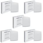 CORVI LED Surface 6S Square, 15Watt, Slim, Compact, Driverless, 15Watt, Dimmable, Ceiling Panel Light, Full Glow, No false ceiling required (Easy White) Pack of 5