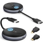 Wireless HDMI Transmitter and Receiver,1TX can match up to 4RX,Plug and Play,Take Laptop,Cable Boxes,Cameras to Project Screens to televisions or projectors