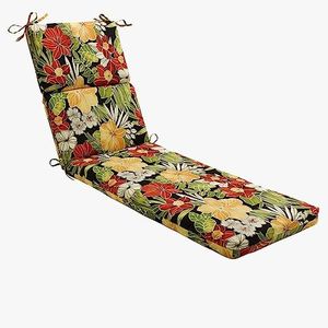 Pillow Perfect Outdoor Clemens chaise lounge Cushion, Noir