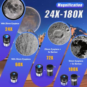 HETEKAN 90mm Refractor Telescope – Portable Astronomy Scope