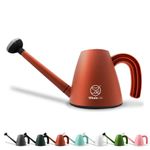 Watering Can, Watering Can for Indoor and Outdoor Plants Gallon Plastic (2L, Terra-Cotta Red)