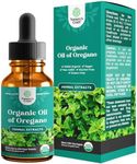 Oregano Oil Organic Liquid Drops - Super Concentrated USDA Organic Oil of Oregano Drops for Immune Support and Digestive Health - Vegan Non GMO 100% Pure Oregano Oil Drops for Kids and Adults